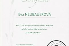 2011: Janssen Organics - pěstění pleti