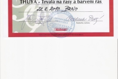 2010: Thuya - trvalá na řasy a barvení řas